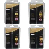Fire addi click-blisterpakninger med ett par metallspisser hver, i 3,5, 4,0, 4,5 og 5,0 mm