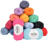 Fargerike Drops Paris-nøster i rosa, turkis, oransje, gult, grønt og rødt